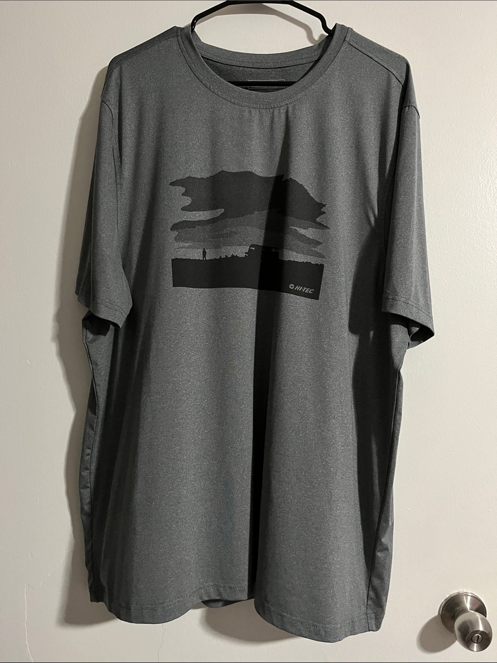 Hi-Tec Dark Gray Short-Sleeve Graphic Tech Tee